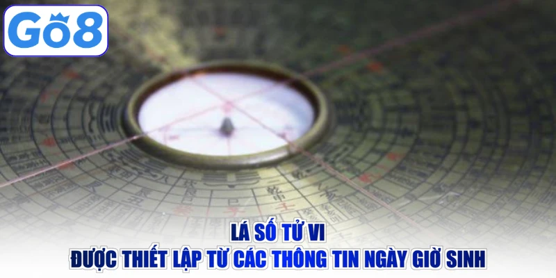 Lá số tử vi được thiết lập từ các thông tin ngày giờ sinh