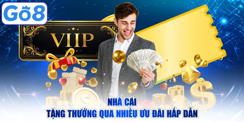 Nhà cái tặng thưởng qua nhiều ưu đãi hấp dẫn